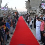 Το κοκκινο χαλι στη Λωριδα της Γαζας